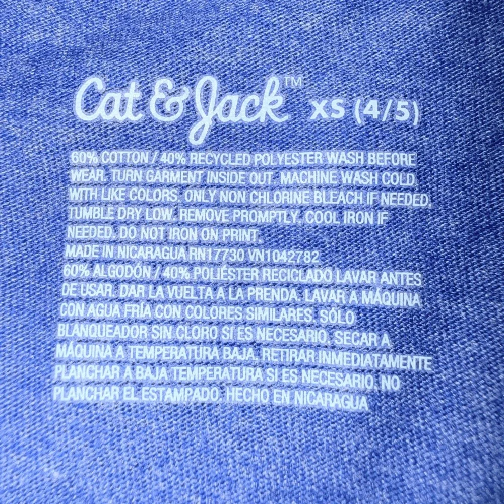 Cat & Jack Graphic Tee 2-Pk Bundle Kids XS 4/5 Blue Green NEW Cowboy Basketball